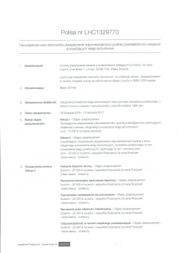 Ubezpieczenie - Biuro Rachunkowe eFKa