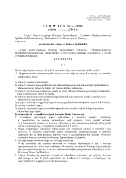 uchwała nr 13 - zmiana statutu par. 45