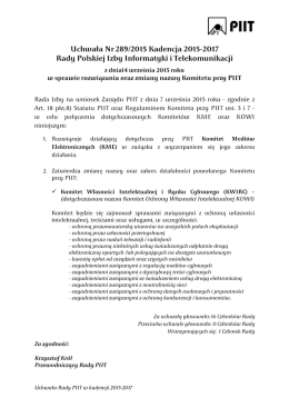 Uchwała Nr 109/2008 Kadencja 2007-2009