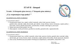 ETAP II – listopad