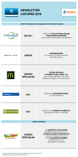 Oferty z Newslettera