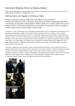 Generuj PDF - Komenda Miejska Policji w Bielsku