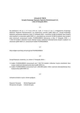 Uchwała Nr 0748-2016