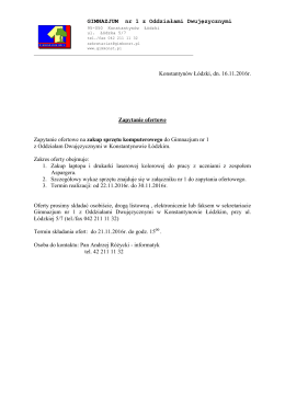 GIMNAZJUM nr 1 z Oddziałami Dwujęzycznymi Konstantyn&oacute;w