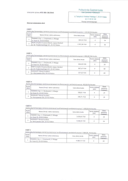 Informacja z otwarcia ofert
