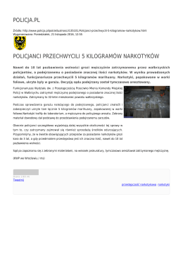 policja.pl policjanci przechwycili 5 kilogramów narkotyków