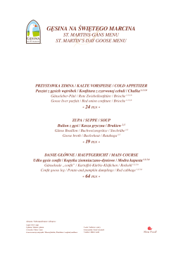 Pobierz MENU SZEF KUCHNI POLECA
