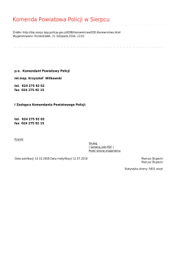 Generuj plik PDF - Komenda Powiatowa Policji w Sierpcu