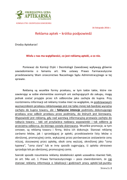 772 kb - Okręgowa Izba Aptekarska w Warszawie