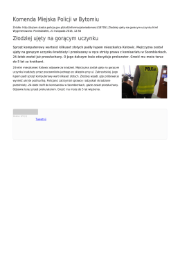 Generuj PDF - Komenda Miejska Policji w Bytomiu
