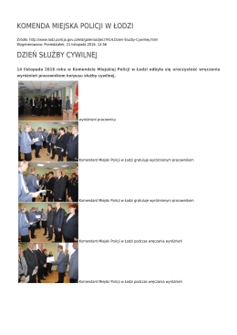 Generuj PDF - Komenda Miejska Policji w Łodzi