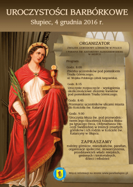 Page 1 UROCZYSTOŚCI BARB&Oacute;RKOWE Słupiec, 4 grudnia 2016 r