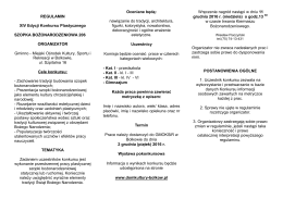 Regulamin 2016 - Gminno - Miejski Ośrodek Kultury Sportu i