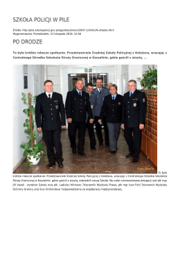 Generuj PDF - Szkoły Policji w Pile