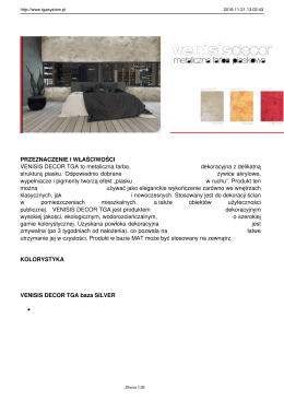 VenisisDecor - TGA - profesjonalne systemy