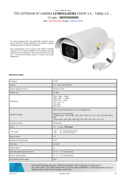 PTZ OUTDOOR IP CAMERA LUMENA-02M2