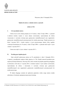 Opinia Biura Legislacyjnego Kancelarii Senatu