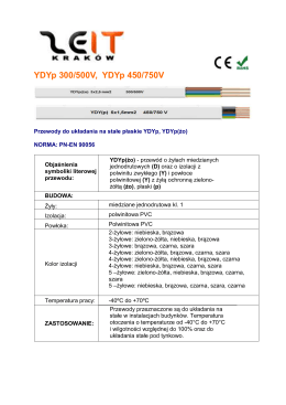 YDYp 300/500V, YDYp 450/750V
