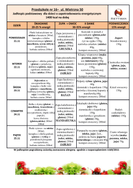 Jadłospis podstawowy