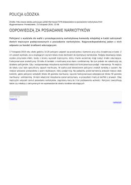 Generuj PDF - Policja Ł&oacute;dzka