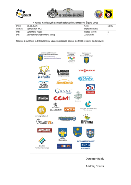 Komunikat nr 2 Dyrektora