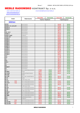 krzesła - Fabryka Meble Radomsko