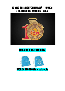10 BIEG SPEŁNIONYCH MARZEŃ &ndash; 15,5 KM 9 RAJD NORDIC