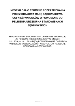 pobierz - Krajowa Rada Sądownictwa
