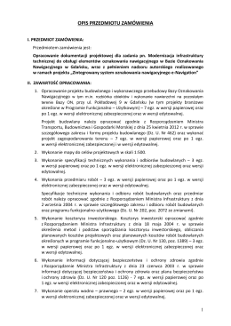 Załącznik nr 5 Opis przedmiotu zamówienia (OPZ)