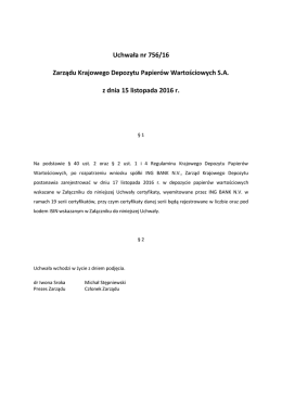Uchwała Nr 0756-2016
