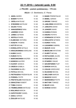 Listy zdajacych język.polski