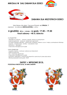 struga - Sala Zabaw dla Dzieci Tęczowa Planeta