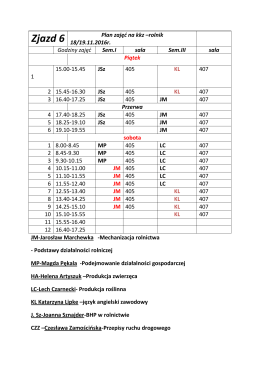 plan zajęć na KKZ-rolnik