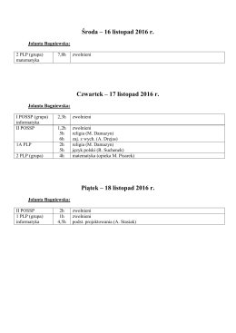 18 listopad 2016 r.