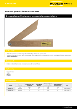 POMIAROWE MN-83-1 Kątowniki drewniane nastawne