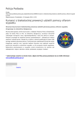 Generuj PDF - Policja Podlaska