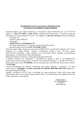 ogłasza, że: dnia 15-11