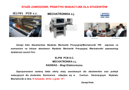 Prezentacja firm prowadzonych przez absolwent&oacute;w wydziału Zarząd