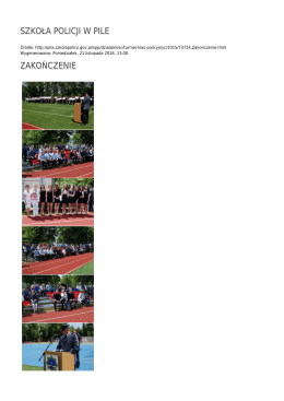 SZKOŁA POLICJI W PILE ZAKOŃCZENIE