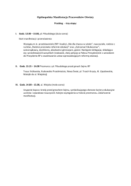 Ogólnopolska Manifestacja Pracowników Oświaty