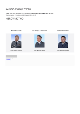 Generuj PDF - Szkoły Policji w Pile