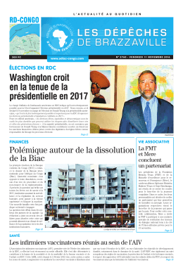 Washington croit en la tenue de la pr&eacute;sidentielle en 2017