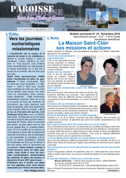 bulletin-novembre-2016 - Paroisse St Jean d`Erdre et Gesvres