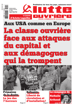 Version PDF - Le Journal Lutte Ouvri&egrave;re