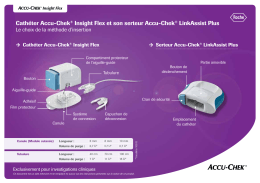 Cath&eacute;ter Accu-Chek&reg; Insight Flex et son serteur Accu