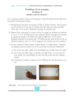 Problème de la semaine