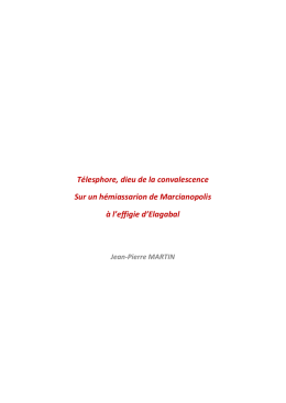 T&eacute;lesphore, dieu de la convalescence, sur un