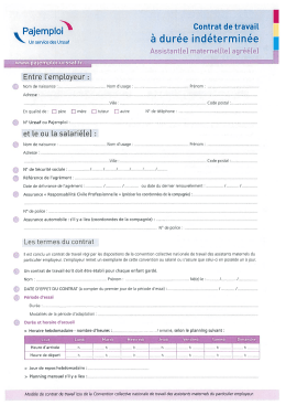 Contrat Travail paje