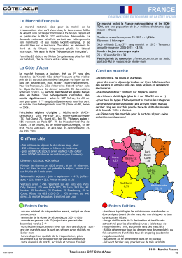 FRANCE - Observatoire du tourisme de la C&ocirc;te d`Azur