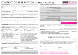Contrat de réservation